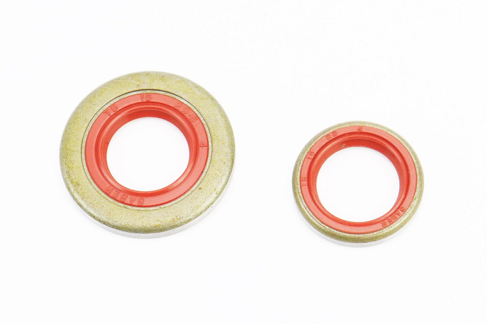 Сальники к-кт 2шт (15x22x4; 15x29, 6x4) MS-361/362, метал Київ - фото 1