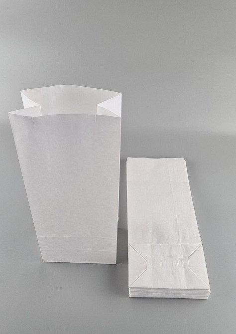 Пакет паперовий 36*15*9см 70 г\м2 з дном білий уп. 25 шт. Харків - фото 3