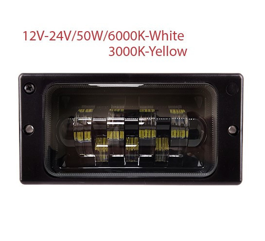 Фари протитуманні ВАЗ 2110-14/LD-519 L4-W/Y/12-24V/50W/7LED-3000K/6000K Винница - изображение 2