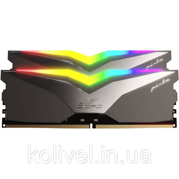 DDR5 32Gb 5600MHz (2*16Gb) OCPC PISTA RGB C36 Titan, Retail Kit (MMPT2K32GD556C36T) Київ - фото 1