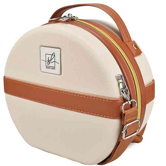 Бьюті-кейс Semi Line 5L Ecru/Brown (T5670-1) Київ