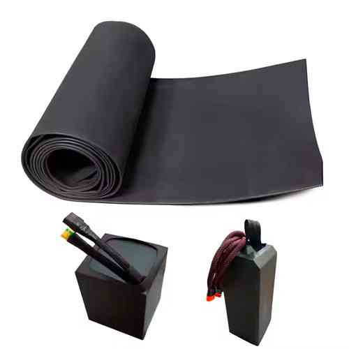 Термоусадочная трубка полиолефин черная, 125x0.3 мм, усадка 80/40 мм, длина 1 м Киев