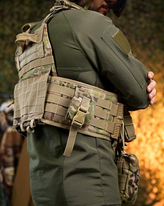 Плитоноска 4 точки быстрый сброс frion   с напашником   ПП7889 Одесса - изображение 6