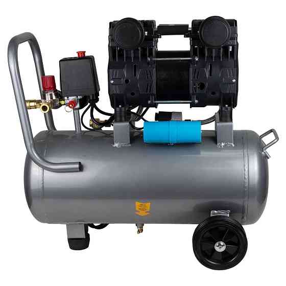 Компрессор двухцилиндровый безмасляный 1.5кВт 209л/мин 8бар 30л SIGMA (7042541) Ровно