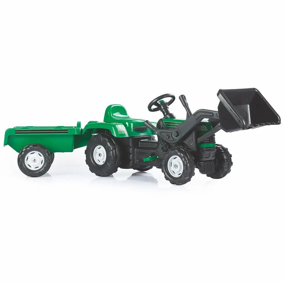Детский педальный трактор экскаватор с прицепом и ковшом DOLU 8048 на педалях для детей Киев - изображение 1