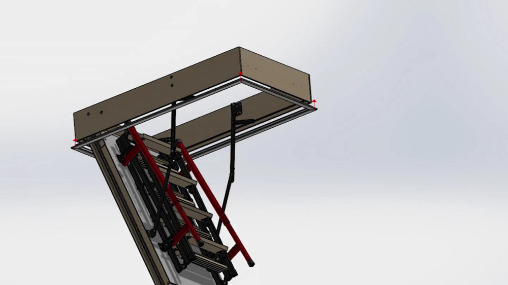 Декоративная планка  наличник для чердачной лестницы Oman DSS Lm 1 70x120 см Львов - изображение 6
