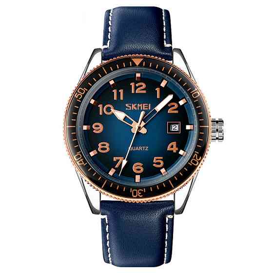 Skmei 9232LRGBU Rose-Gold Blue Leather SBR Киев