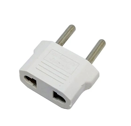 Переходник LXL с плоской и евро вилки, белый/ 115WH Днепр