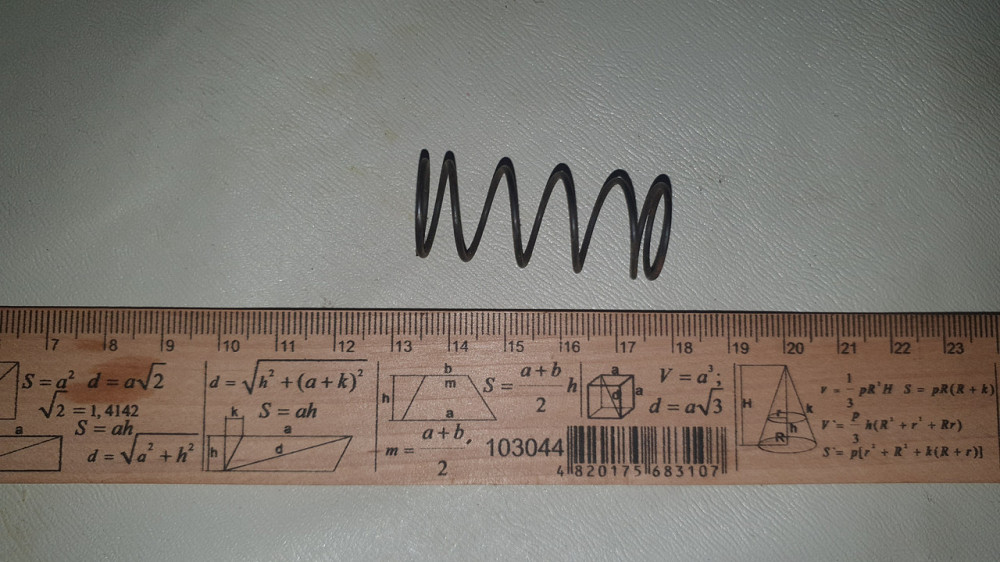 Пружина сжатия 17х40х1.2 мм. СССР. Харьков - изображение 2