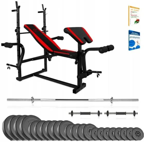 Тренажер Xylo Siłownia 123kg Zestaw Лавка + Гриф Obciążenia XG123 Киев