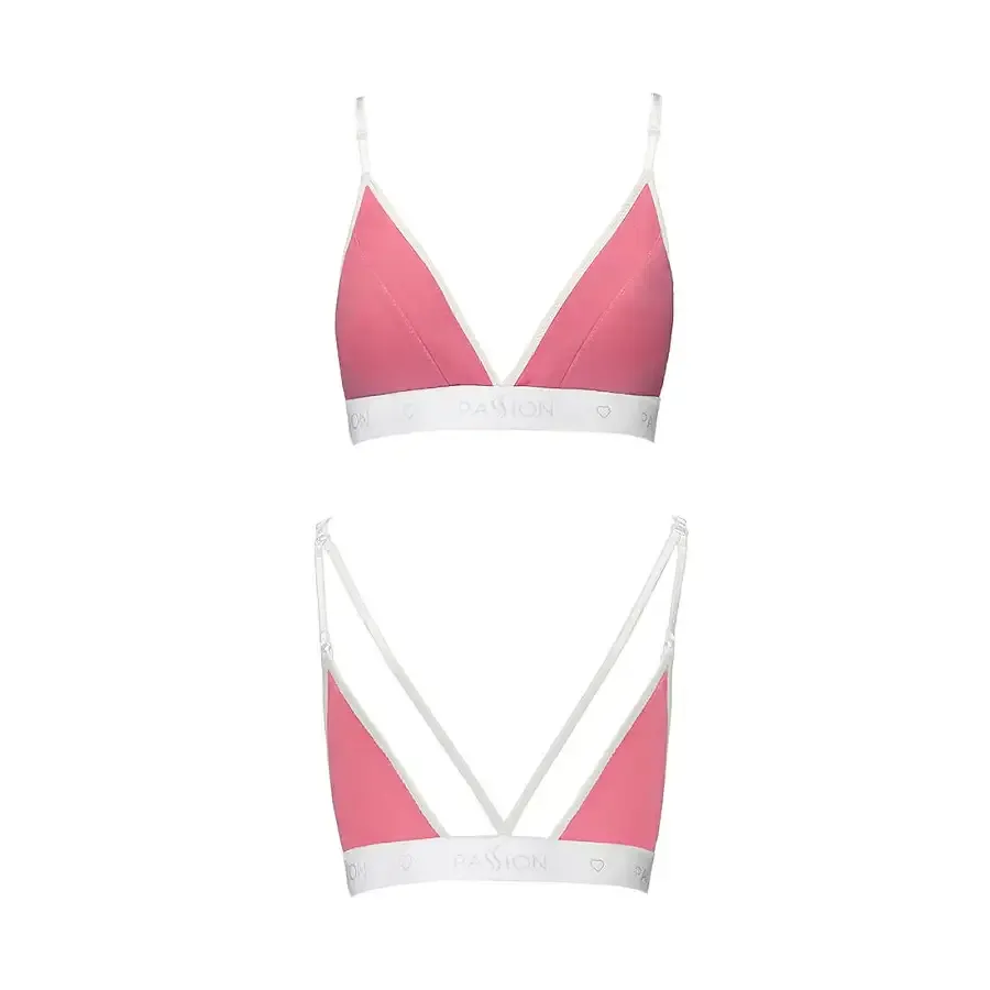 Спортивний топ з подвійними бретелями Passion PS007 TOP L, pink Львів - фото 4