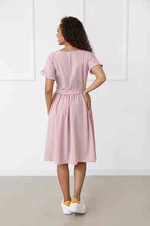 Жіноче плаття міді з короткими рукавами "Валенсія" оптом та по дропшипінгу | Норма Фрезовий, 48 Київ