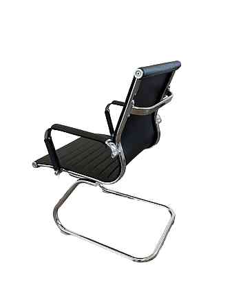 Офісне крісло конференційне Tehforward Slim CF хром Чорний Дніпро