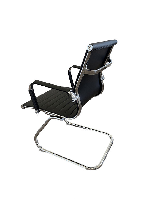 Офісне крісло конференційне Tehforward Slim CF хром Чорний Дніпро - фото 4