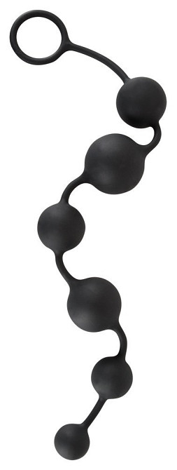 Анальні кульки - Black Velvets Anal Beads Sex Aura Київ - фото 2