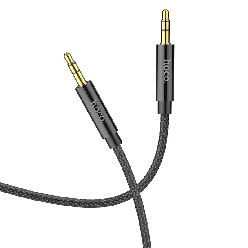 Аудiокабель HOCO UPA19 AUX audio cable (L=1M) Black Киев - изображение 1