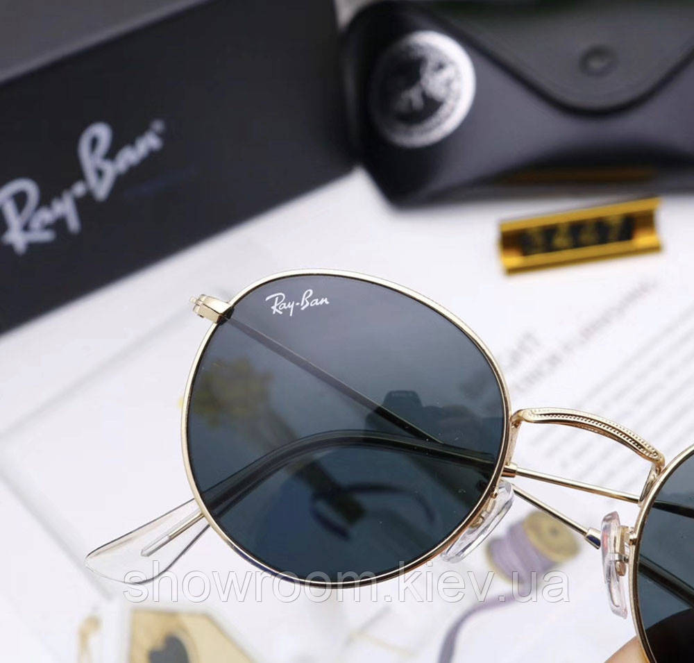 Женские брендовые солнцезащитные очки Ray ban round 3447-4 Киев - изображение 2