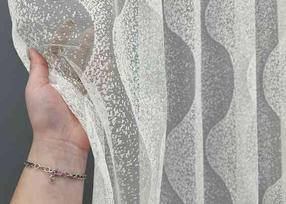 Тюль VR-Textil 1994т Жакард Молочний 400х270 см (42-1020) Київ