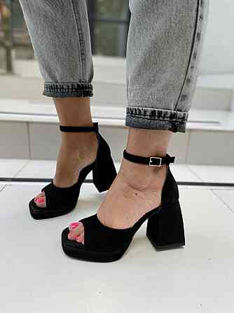 SANTINI Босоніжки жіночі SANTINI 212189-21 чорні (літо, замша натуральна) (5507) Коломия