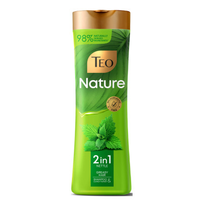 Шампунь Teo Beauty Nature 2 in 1 Nettle Shampoo &amp; Conditioner 350 мл (3800024046728) Вінниця - фото 1