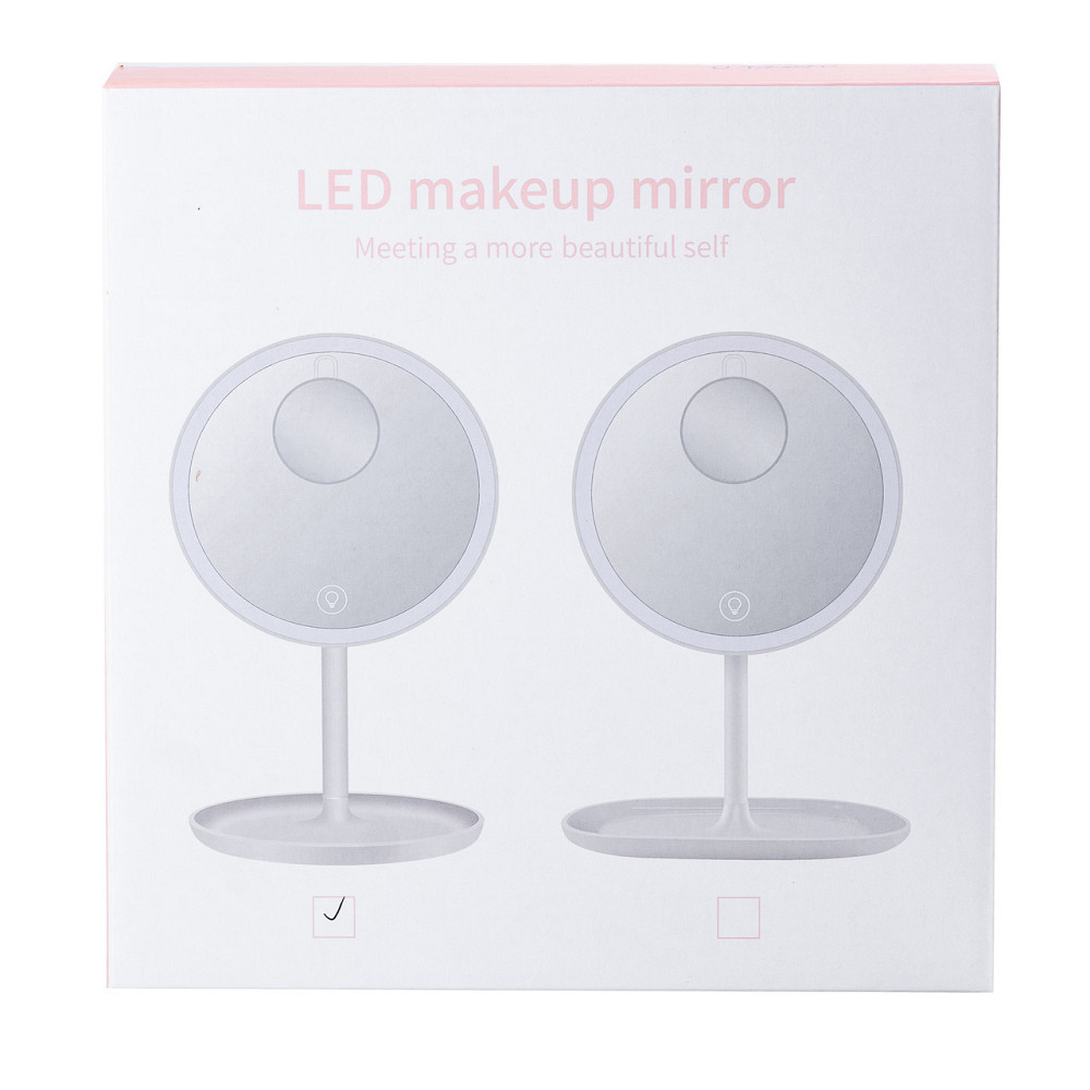 Зеркало для макияжа с увеличением и с подсветкой Розовый HP072TD020P Киев - изображение 4