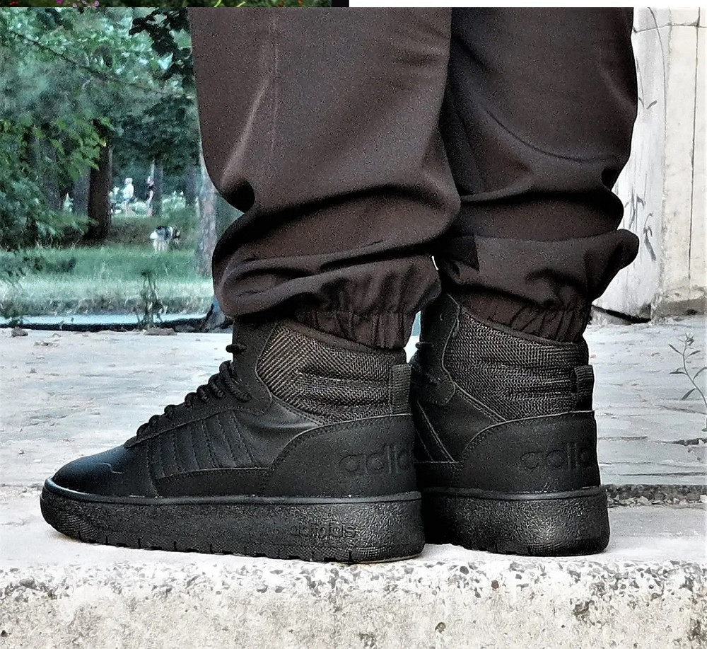 Высокие Термо Кроссовки Adidas Ultra Boost Мужские Черные Адидас Высокие Еврозима (размеры: 40,41,42,43) Днепр - изображение 8