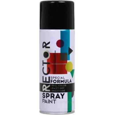Аерозольна фарба для автомобіля RECTOR універсальна 9005 чорний МАТ 400мл (000015322) Вінниця