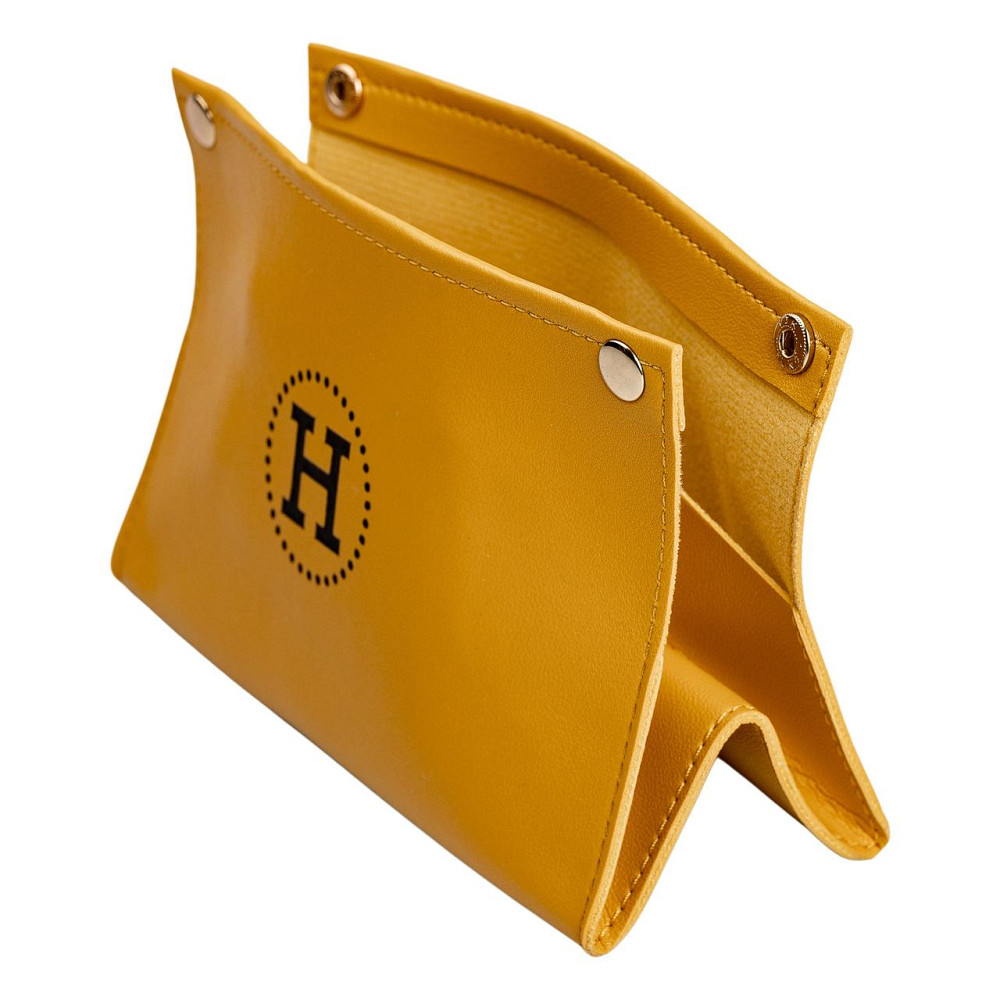 Серветниця з еко шкіри 20×7.5×11.5 см для серветок на кнопках Жовтий HP-3-213Y Коломия - фото 4