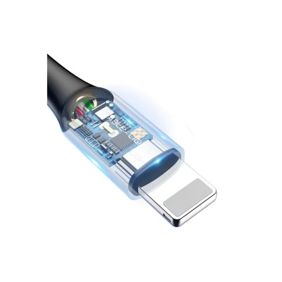Дата кабель USB 2.0 AM to Lightning 1.0m 2.4A purple Baseus (CALCD-05) Вінниця - фото 6
