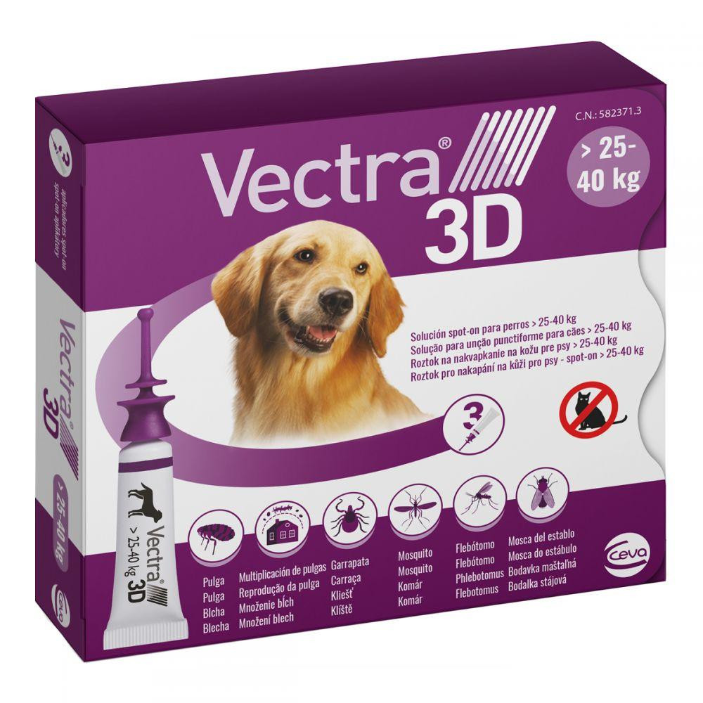 Vectra 3D (Вектра 3D) для собак вагою 25 - 40 кг (1 піпетка 4.7 мл), Ceva Франція термін 06.2026 Вінниця - фото 1