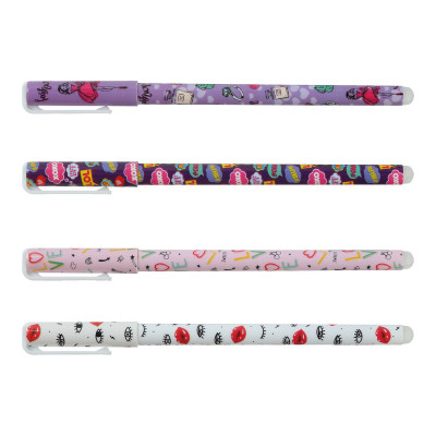 Ручка гелевая ZiBi пиши-стирай для девочек Синий 0.5 мм Разноцветный корпус (ZB.2212-99) Винница - изображение 3