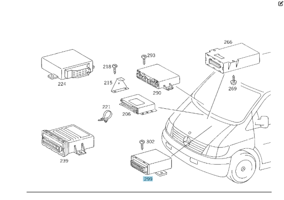Mercedes-Benz  A0165459232 Блок управління центральним замком V-class W638 Sprinter W901 Sprinter W902 Sprinter W903 Sprinter W904 Одеса