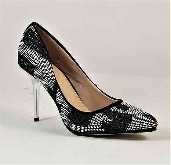 Жіночі Чорні Туфлі на Каблуку Шпильке Модельні (розміри: 36,37,38,39) — 01 Дніпро