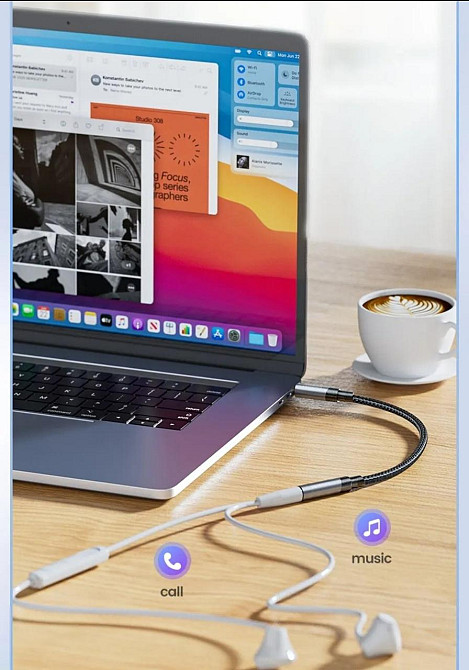 Кабель перехідник подовжувач Toocki AUX minijack 3.5 мм   довжина 2 м Киев - изображение 7