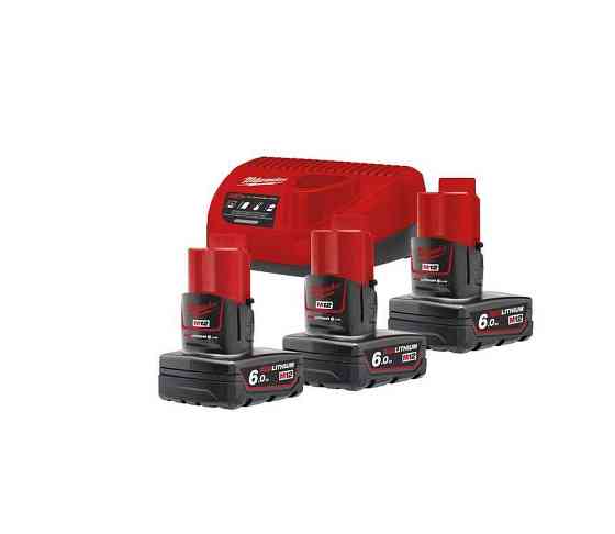 Аккумулятор Li-Ion Энергокомплект M12 NRG-603 (3x 6,0 Аг, +зар.устройство.) MILWAUKEE Одесса