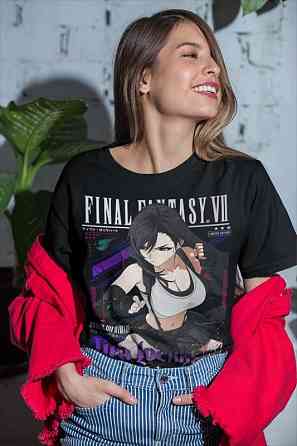 Футболка аниме Тифа Локкхарт Фф Винтаге оверсайз (S/M/L) Черний AnimeJ0227 Днепр