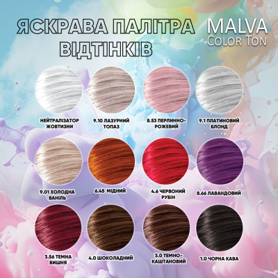 Відтінковий бальзам Acme Color Malva Color Ton 1.0 - Чорна кава 180 мл (4823115503411) Вінниця - фото 8