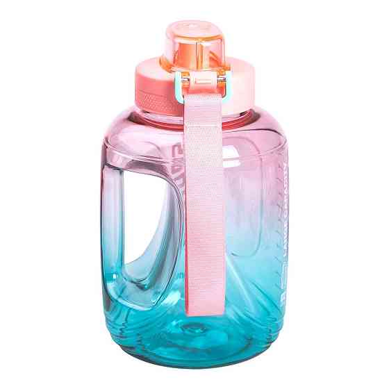 Спортивна пляшка для води 1.6 л з трубочкою, Рожева Київ