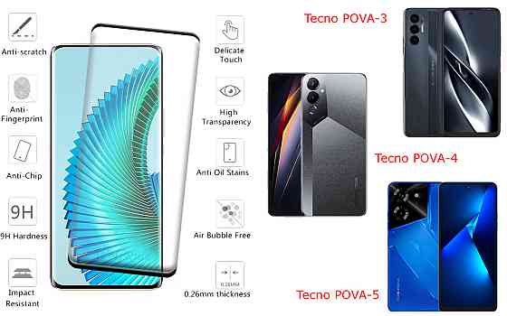 Захисне скло HyperGlass Pro для Tecno POVA-3, POVA-4, POVA-5 – максимальна чутливість та захист Київ