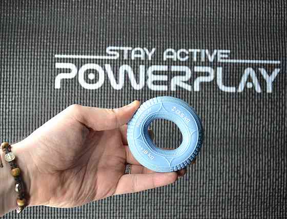 Еспандер кистьовий силіконовий PowerPlay PP-4330 Hand Grip Loops Light 13.5-18 кг. Блакитний Каменское