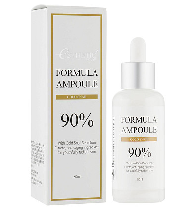Омолоджуюча сироватка для обличчя з екстрактом слизу равлика Formula Ampoule Gold Snail Esthetic House 80 мл Винница - изображение 1