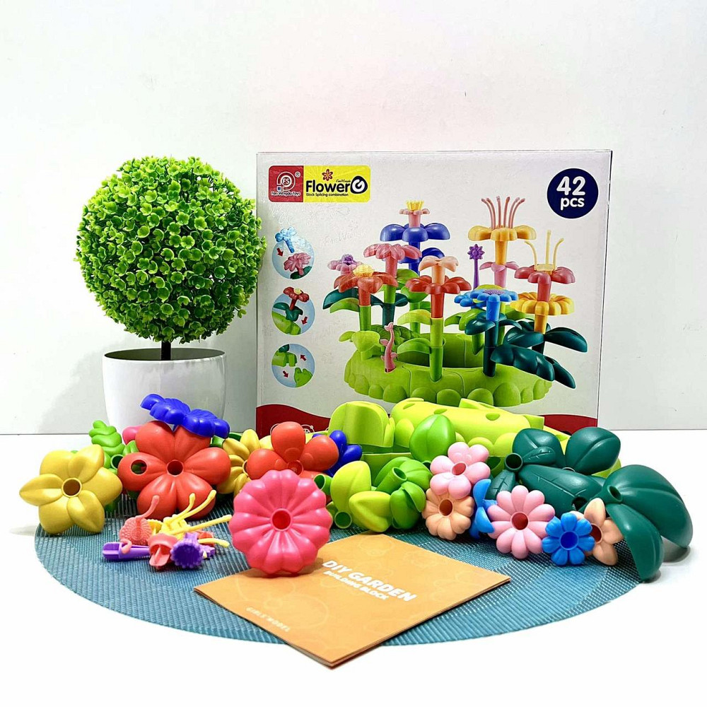 Конструктор Квітковий сад різнокольоровий 42 деталі (898-9106) Чернігів - фото 9