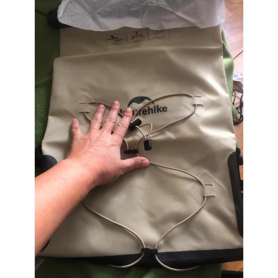 Рюкзак водонепроникний Naturehike NH21FSB04, 20л, бежевий Киев - изображение 3