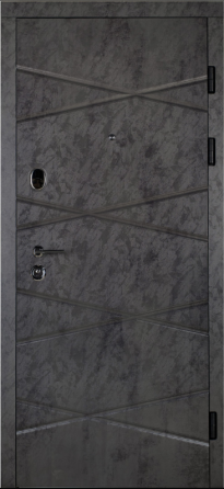 Двері вхідні Наші Двері РУБЕЖ Оксид темний / Оксид білий 960х2050 мм Київ