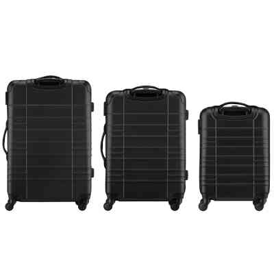 Набор чемоданов Wenger Amplar 3 в 1 (S,M,L) пластик, 4 колеса, чорний (653149) Винница