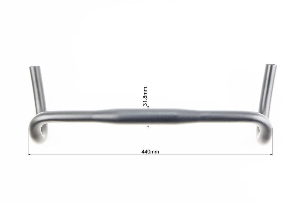 Кермо ROAD 31,8x440мм, алюмінієве, чорне Київ - фото 3