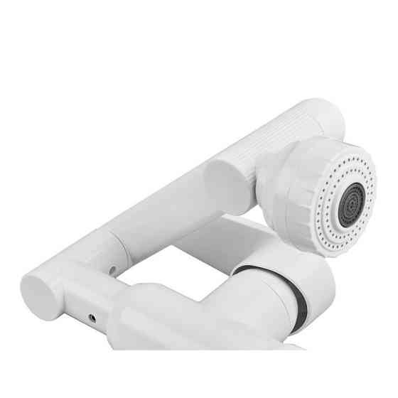 Змішувач для умивальника з регульованим виливом Plamix Oscar-001-FX SET White (з підведенням) (Колір білий) (PM6105)   ( 22628 ) Харьков