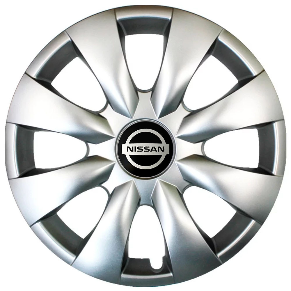 Автомобільні модельні ковпаки R15 Nissan 316 4шт, SJS, сріблясті Київ - фото 1