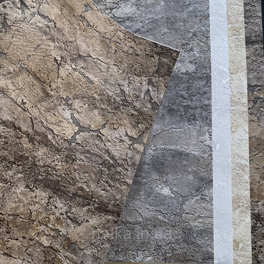 Шпалери вінілові на флізеліні ASCreation UNITA 1.06x10 під камінь структурні коричневі 79204-1 Київ - фото 8