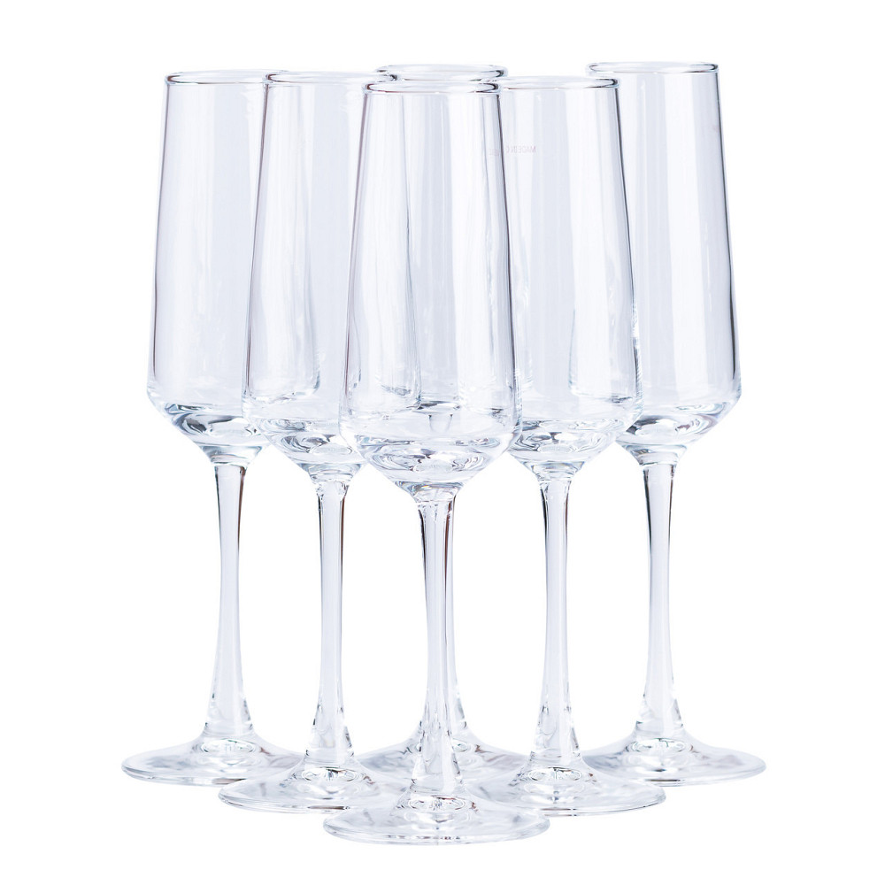 Бокалы для шампанского на высокой ножке, 6 шт. Киев - изображение 1